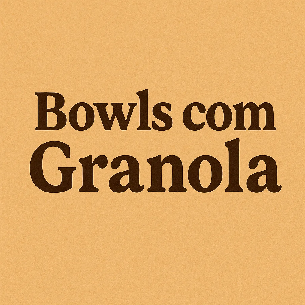 Café da Manhã Saudável com Granola